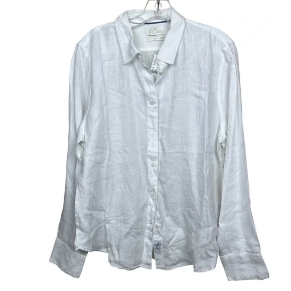 J.CREW Slim Perfect Shirt Baird Mcnutt
Irish Linen Shirt White 14 White - Picture 8 of 8